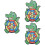 3 Sets Children'S Sticky Ball Various Toy Set Plastic 8