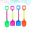 4Pcs Mini Sand Plastic Spade Beach Toys For Kids 10