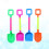 4Pcs Mini Sand Plastic Spade Beach Toys For Kids 8