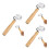 3Pcs Heavy Duty Wallpaper Seam Roller Tool Wood Handle Pom Material 3