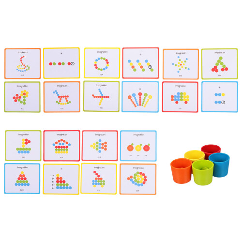 2 Sets Kids Color Matching Sorting Cup Creative Fun Learning Toy 1
