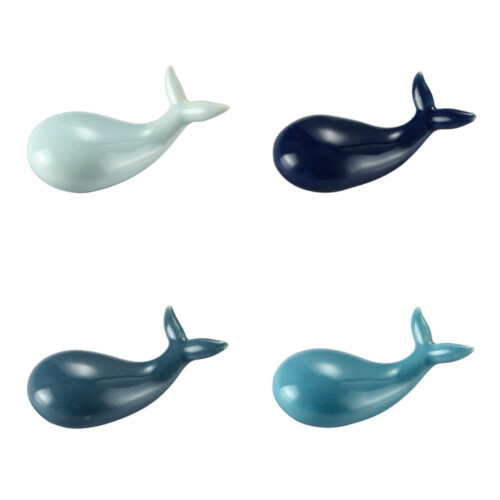 8Pcs Whale Design Ceramic Chopstick Rest Holder Table Utensils Stand