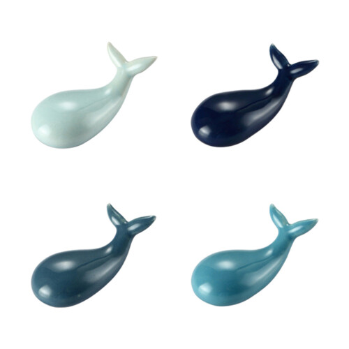 8Pcs Whale Design Ceramic Chopstick Rest Holder Table Utensils Stand 1