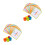 2 Sets Kids Color Matching Sorting Cup Creative Fun Learning Toy 9