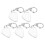 5Pcs Durable Clear Guitar Pick Keychain Case Portable Organizer Box 9
