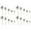 2 Count Artificial Palm Plants Micro Landscape Ornament 2