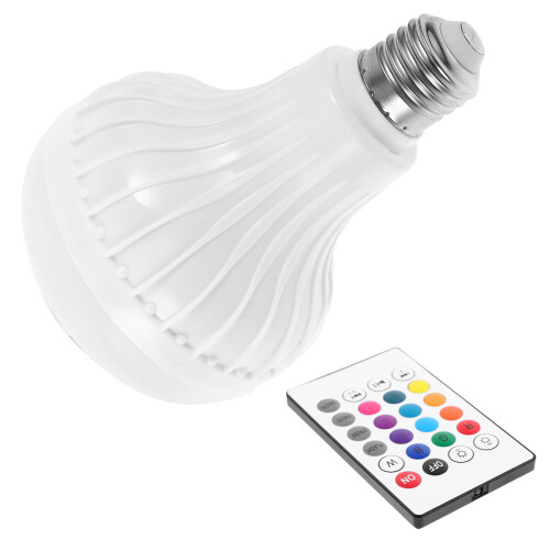 3Pcs Smart LED Light Bulb Speaker RGB Color Changing With