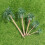 2 Count Artificial Palm Plants Micro Landscape Ornament 9