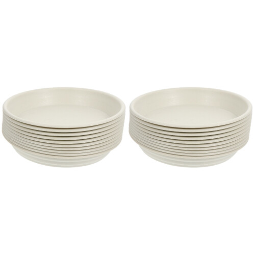 20 Pcs Flower Pot Base Resin Plastic Round Tray Large 1