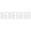 4Sets Lightweight White ABS Pegboard Storage Shelf Wall Organizer 4
