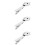 3Pcs Business Suit Silver Tie Clips Necktie Bar Decorative 10