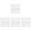 4Sets Lightweight White ABS Pegboard Storage Shelf Wall Organizer 2