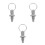 3Pcs M8 Spring Loaded Indexing Plunger With Pull Ring Stainless Steel 9