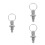 3Pcs M8 Spring Loaded Indexing Plunger With Pull Ring Stainless Steel 5