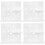 4Sets Lightweight White ABS Pegboard Storage Shelf Wall Organizer 5