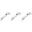 3Pcs Business Suit Silver Tie Clips Necktie Bar Decorative 6