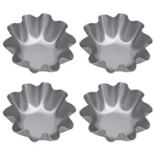2sets Egg Tart Molds Cake Baking Molds Tartlet Baking Tools Set For Occasions 4pcs*2