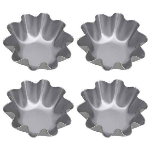 2sets Egg Tart Molds Cake Baking Molds Tartlet Baking Tools Set For Occasions 4pcs*2