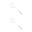 2Pcs Multipurpose Stainless Steel Kitchen Skimmer Spoon Silver 7