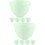 10 Pcs Silicone Facial Mask Mixing Bowl 8