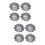 2sets Egg Tart Molds Cake Baking Molds Tartlet Baking Tools Set For Occasions 4pcs*2 7