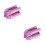 2Pcs Four-Sided Violet Pencil Sharpener Plastic Eyebrow Makeup Tool 5