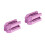 2Pcs Four-Sided Violet Pencil Sharpener Plastic Eyebrow Makeup Tool 3