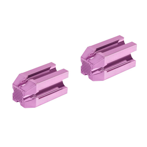 2Pcs Four-Sided Violet Pencil Sharpener Plastic Eyebrow Makeup Tool 2