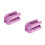 2Pcs Four-Sided Violet Pencil Sharpener Plastic Eyebrow Makeup Tool 8