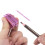 2Pcs Four-Sided Violet Pencil Sharpener Plastic Eyebrow Makeup Tool 10