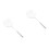 2Pcs Multipurpose Stainless Steel Kitchen Skimmer Spoon Silver 9