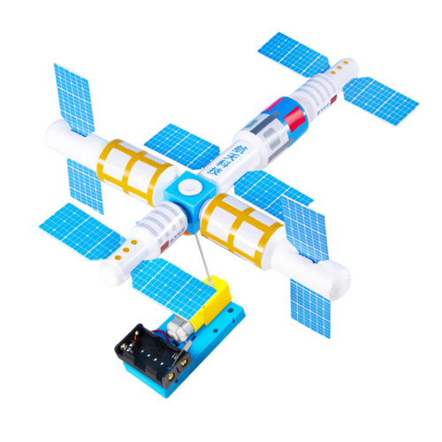 3pcs DIY Model Kit Rocket Satellite Toy 1