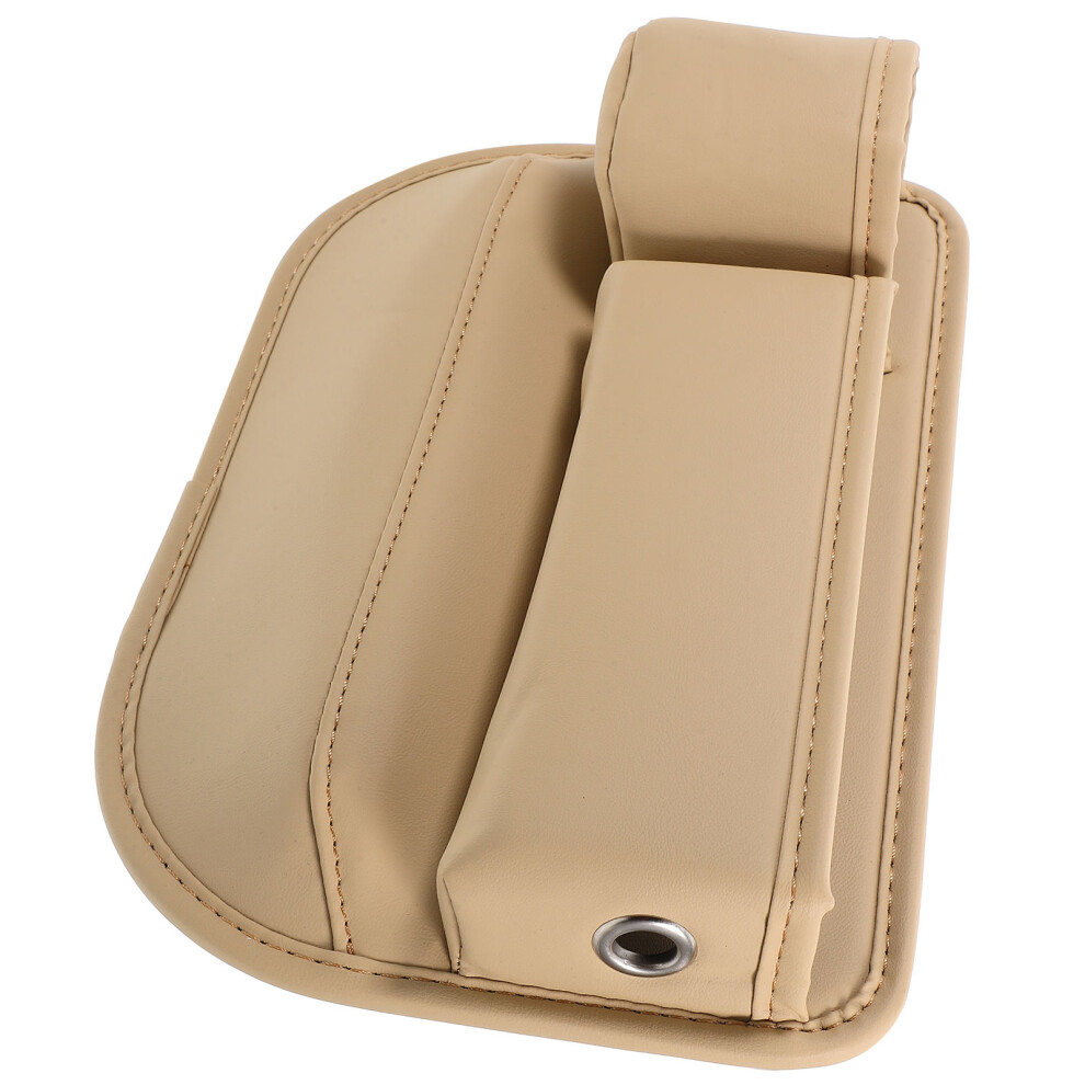 3Pcs Car Gap Seat Filler Pu Organizer For Convenient Storage Beige 3621544968228