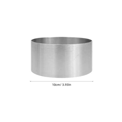20 Pcs Round Mousse Circle Stainless Steel Silver Cake Mold 2