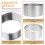 20 Pcs Round Mousse Circle Stainless Steel Silver Cake Mold 6