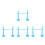 4Pcs Lightweight Sky-Blue Inflatable Stick Set for Kids Games 10