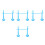 4Pcs Lightweight Sky-Blue Inflatable Stick Set for Kids Games 5