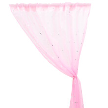Stars Pattern Window Screen Curtain Cloth Breathable Sheer Curtain For Bedroom Decor Voile Fabric Window Sheer