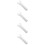 4Pcs White Plastic Pool Cleaning Suction Handle Pool Maintenance Tool 10