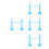 4Pcs Lightweight Sky-Blue Inflatable Stick Set for Kids Games 9