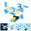 3pcs DIY Model Kit Rocket Satellite Toy 11