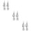 6 Pcs Flagpole Head Outdoor Plastic 8