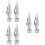 6 Pcs Flagpole Head Outdoor Plastic 6
