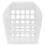 2Pcs Large Capacity White Plastic Rabbit Manger Hanging Food Feeder 1