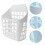 2Pcs Large Capacity White Plastic Rabbit Manger Hanging Food Feeder 9
