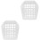 2Pcs Large Capacity White Plastic Rabbit Manger Hanging Food Feeder 2