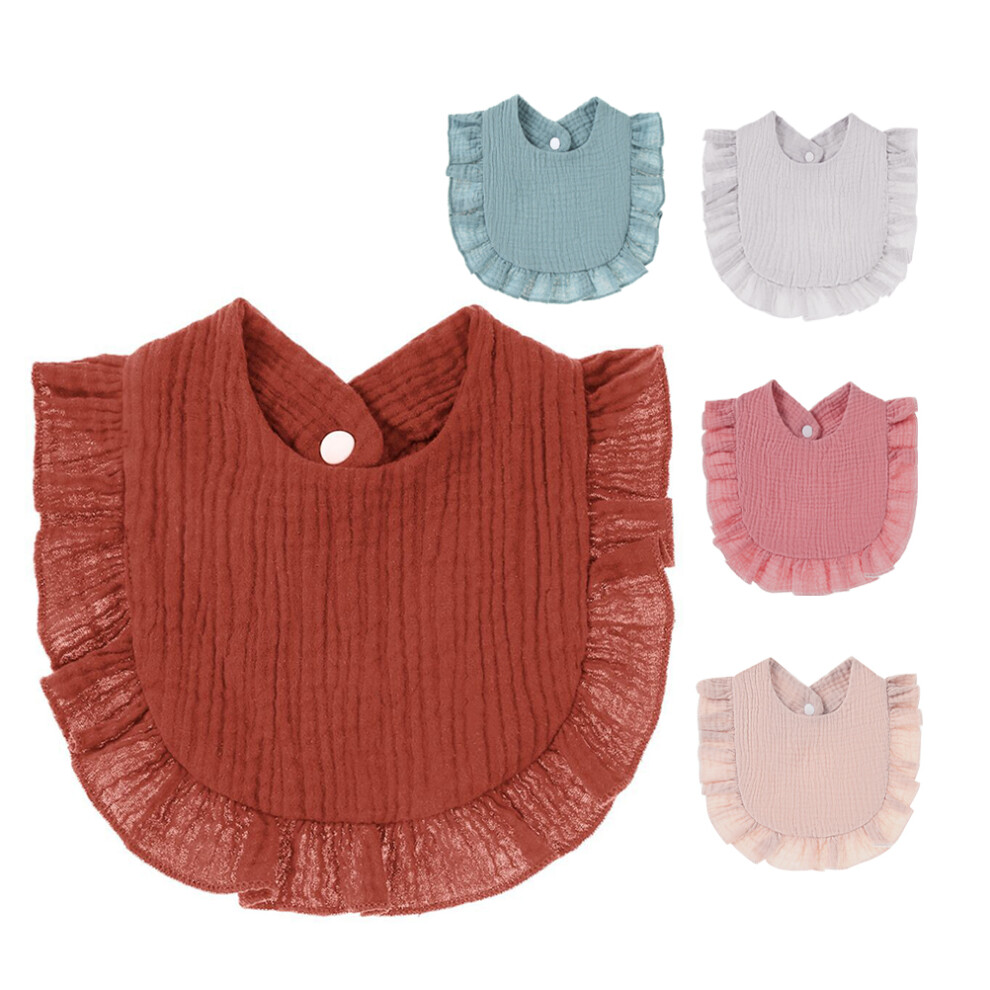 20Pcs Flouncing Cotton Baby Bibs Toddler Feeding Bibs Assorted Color Iplusmile