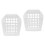 2Pcs Large Capacity White Plastic Rabbit Manger Hanging Food Feeder 3