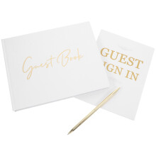 2 Sets Portable Guest Book Sign-In Message Book For Guests