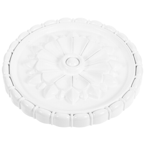 3Pcs Pu Pvc Ceiling Medallion Cover Plate For Light Fixture